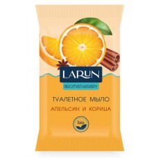 LARUN Мыло твердое туалетное твердое Апельсин и Корица 75г
